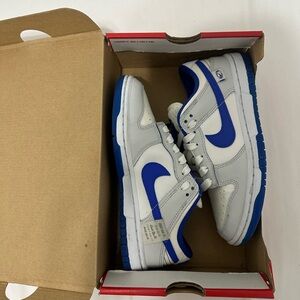 Nike White and Blue Athletic Shoes